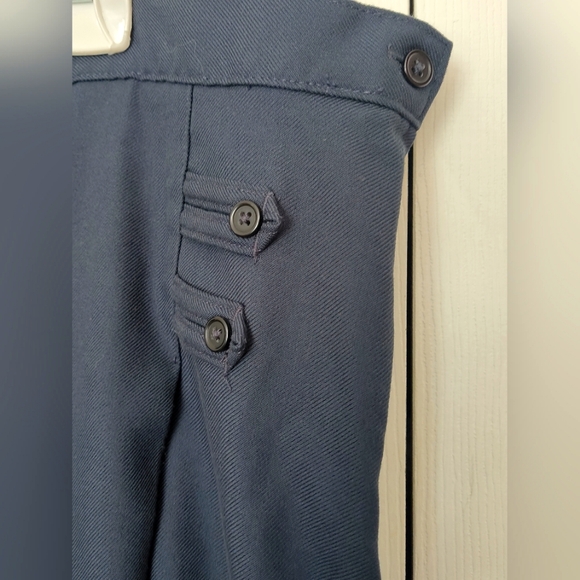 Lands End Vintage look retro Womens Plus Navy Blue Mini Skirt EUC Size 16 - Picture 2 of 4